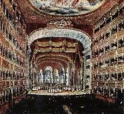 leigh hunt the interior of the teatro san carlo in naples where several of rossini s operas were fist performed oil painting reproduction